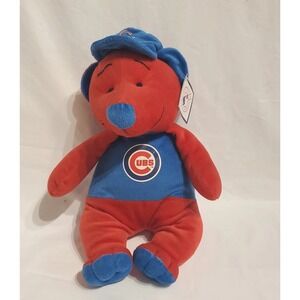 Chicago Cubs Plush Bear Good Stuff MLB Baseball Red With Baseball Cap 2006 Tags